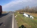 Водитель погиб: под Азовом иномарку отбросило на обгоняемый автомобиль
